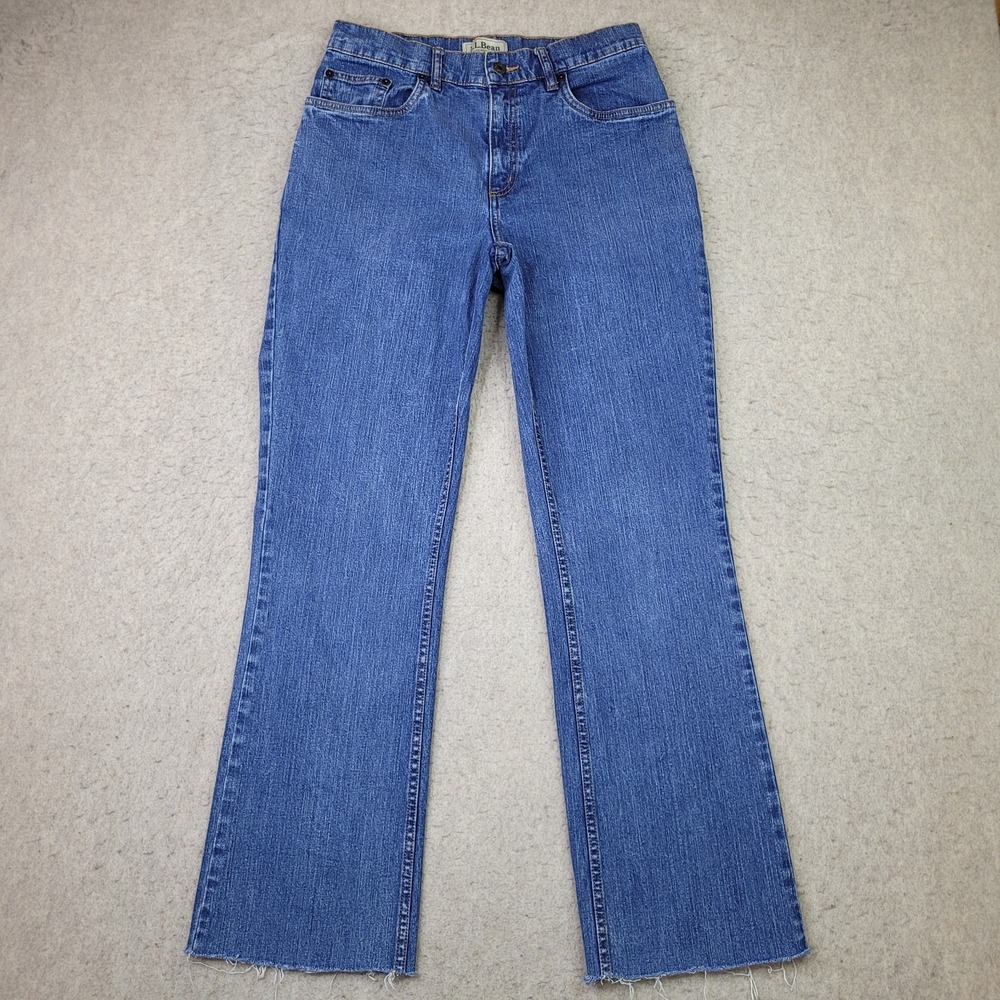L.L. Bean Women's Straight Leg Blue Jeans